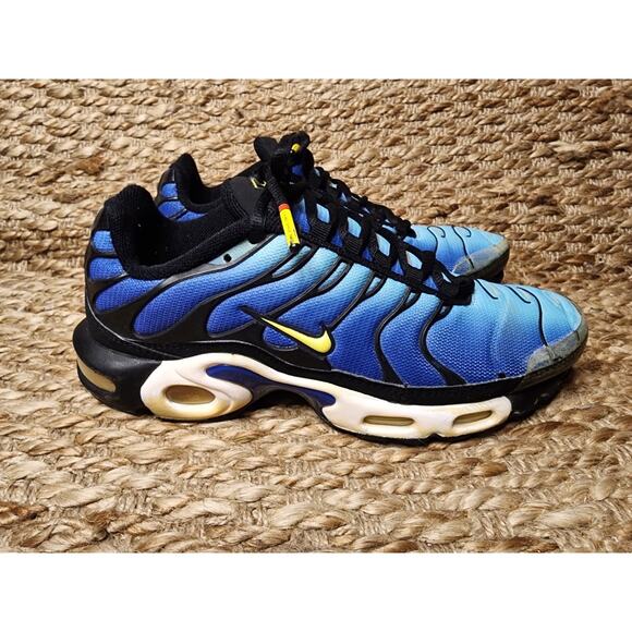 Nike Air Max Plus Tn Hyper Blue Black White Yellow Men Size 8 2014 Rare!! main image 5